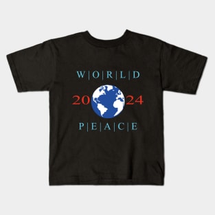 2024 world peace Kids T-Shirt